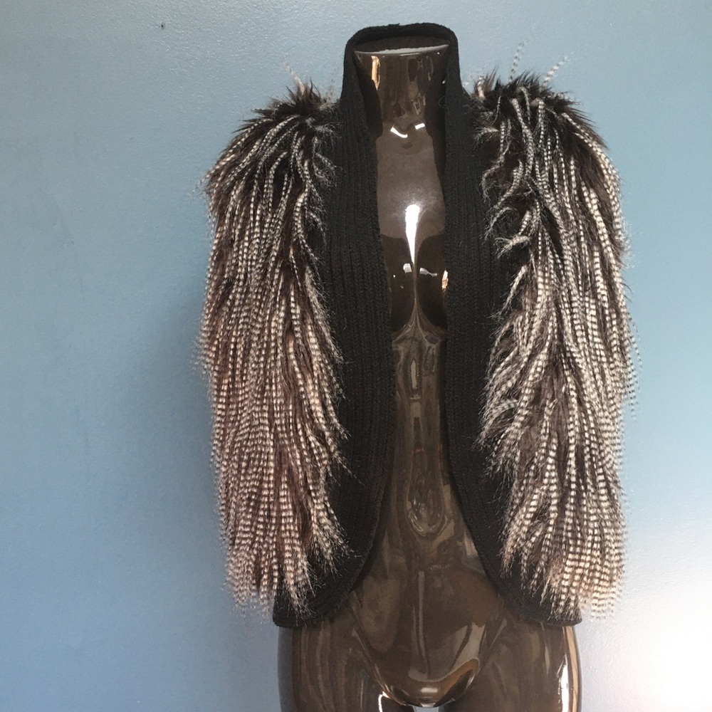 Open Faux-Fur Vest